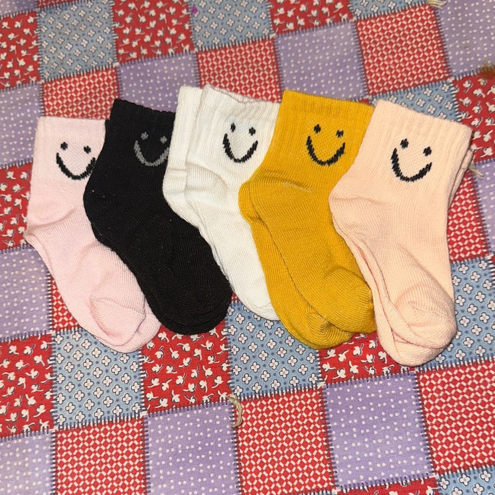 Set of 5 Smiley Face Socks